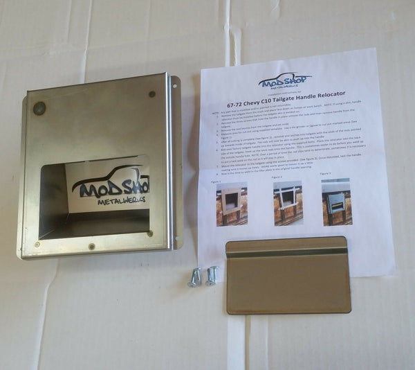 196772 Chevy C10 Tailgate Handle Relocator kit Metalwerks